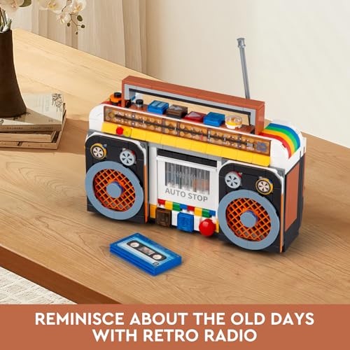 Retro Radio Classic Series Building Blocks Set (554 Count)