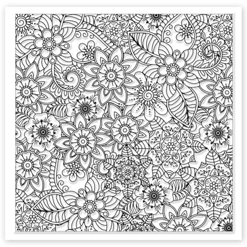 Abstract Flowers Geometric Flowers Silicone Texture Stamp Polymer Clay Molds DIY Clay Texture Tools for Clay Pottery Earring Jewelry Making Stamp Engraving Machines