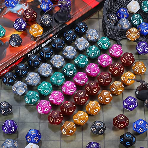 100pcs D12 Dice Set for Dungeon and Dragons (100 Count)