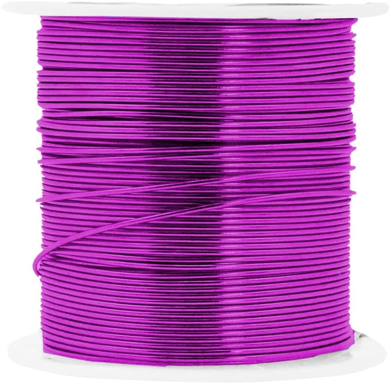 Mandala Crafts 20 Gauge Anodized Aluminum Craft Wire for Jewelry Making - 450 FT Colored Flexible Silver Copper Gold True Blue Purple Pink Wire - Bendable for Bonsai Armature Crafting Sculpting - Crafty Corner