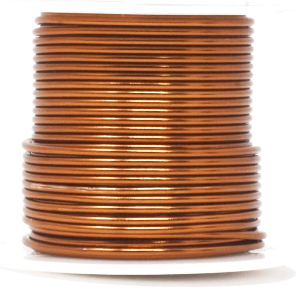 Mandala Crafts 14 Gauge Anodized Aluminum Craft Wire for Jewelry Making – 330 FT Colored Flexible Silver Copper True Blue Brown Red Kelly Green Wire - Bendable for Bonsai Armature Crafting Sculpting - Crafty Corner