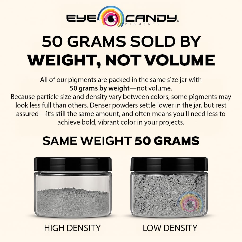Eye Candy Premium Mica Powder Pigment “Glimmer Ghost Gold” (50g) Multipurpose DIY Arts and Crafts Additive | Woodworking, Bath Bombs, Resin, Paint, Epoxy, Soap, Nail Polish (Glimmer Ghost Gold, 50G)