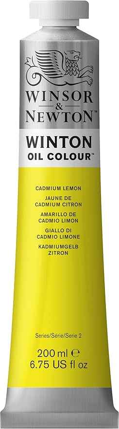 Winsor & Newton Winton Oil Color, 200ml (6.75-oz) Tube, Cadmium Lemon