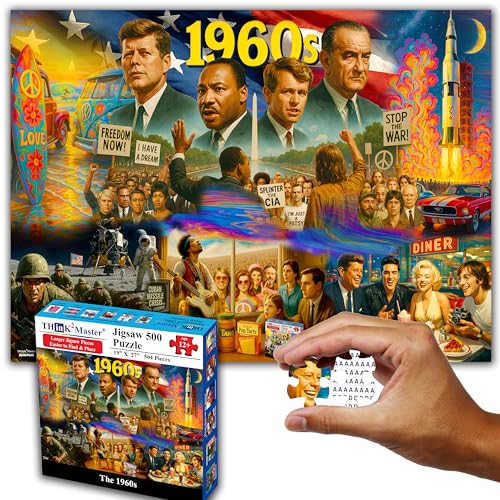 1960s 500 Pieces Very Large Pieces Jigsaw Puzzle