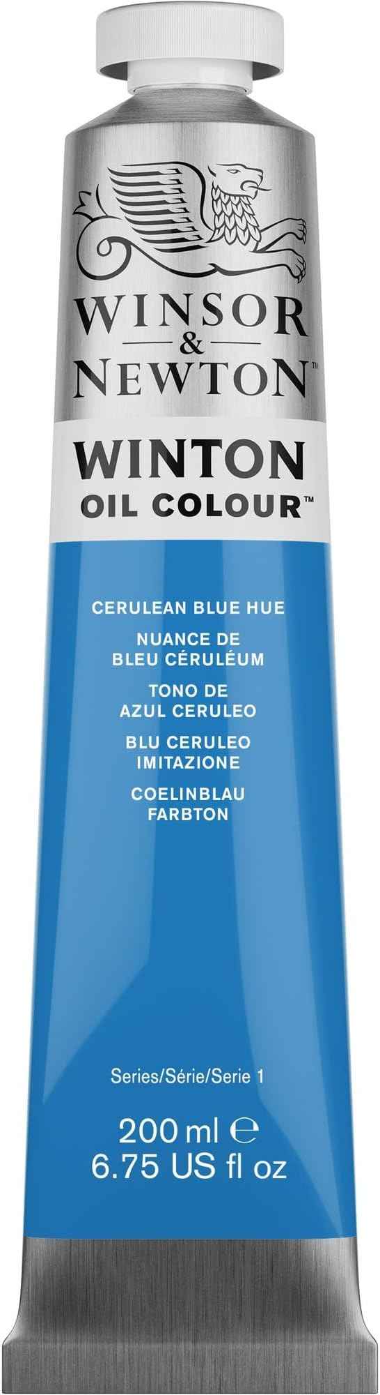 Winsor & Newton Winton Oil Color, 200ml (6.75-oz) Tube, Cerulean Blue Hue