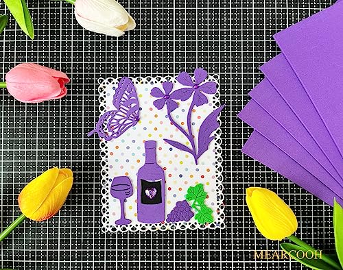 Purple Foam Sheets Crafts 9x12 Inch 2mm Eva Color Craft Foam Paper for Crafts Project Preschoolers Classroom Scrapbooking DIY Cosplay (10 Count)