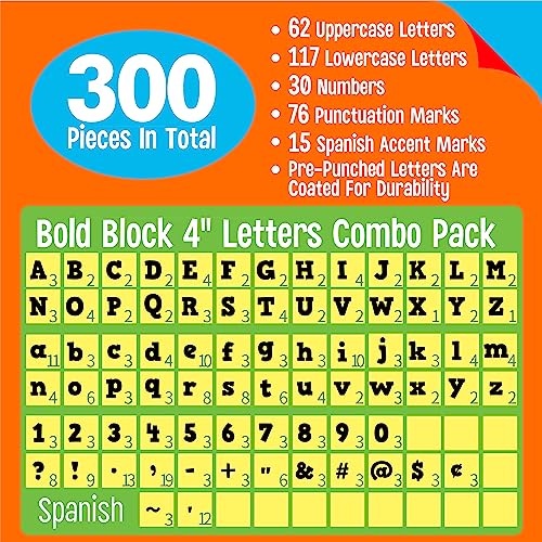 300 PCS Alphabet Combo Set