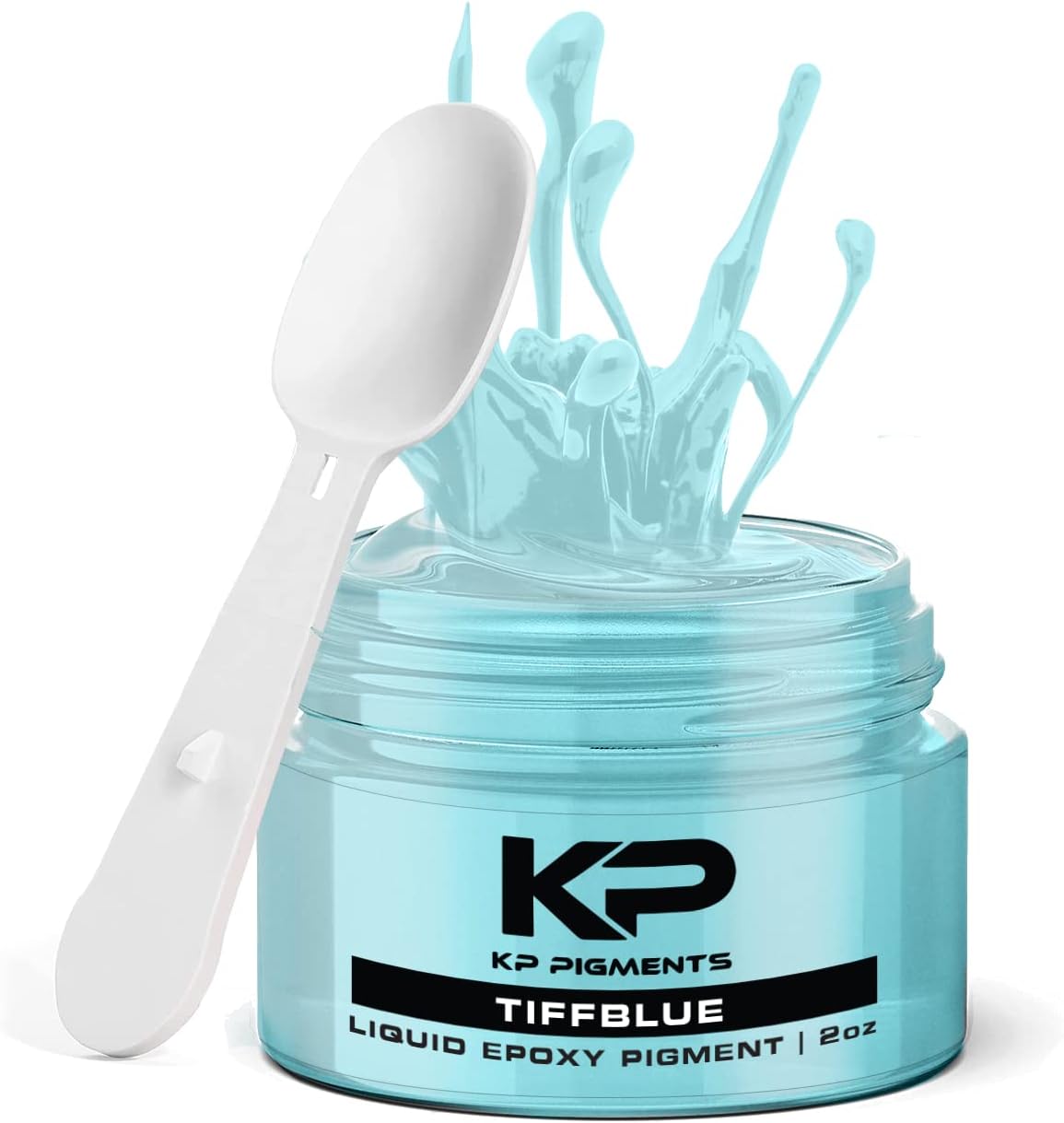 Epoxy Pigment Paste for Epoxy Resin, Tint/Pigment Paste with Spoon for Arts and Crafts, Jewelry, Resin Woodworking and More! (TiffBlue)