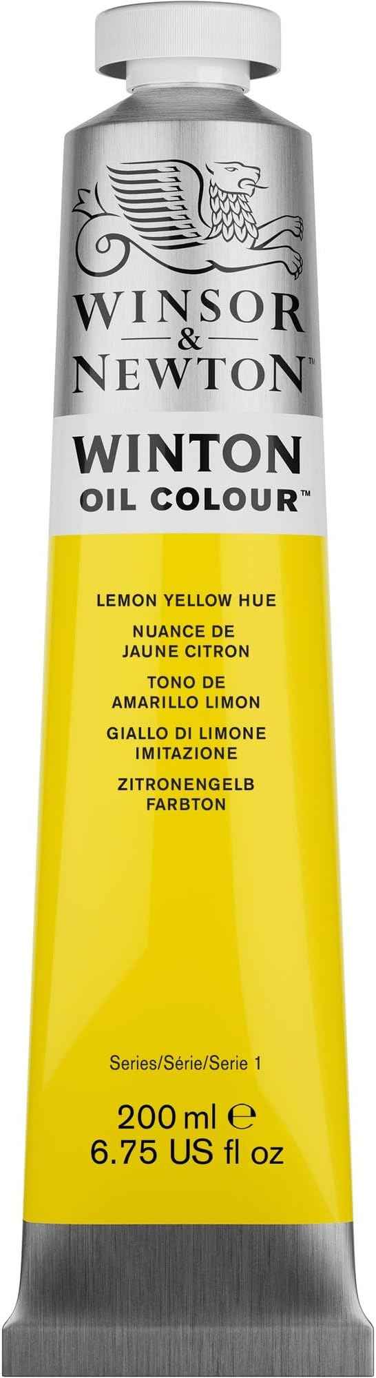 Winsor & Newton Winton Oil Color, 200ml (6.75-oz) Tube, Lemon Yellow Hue