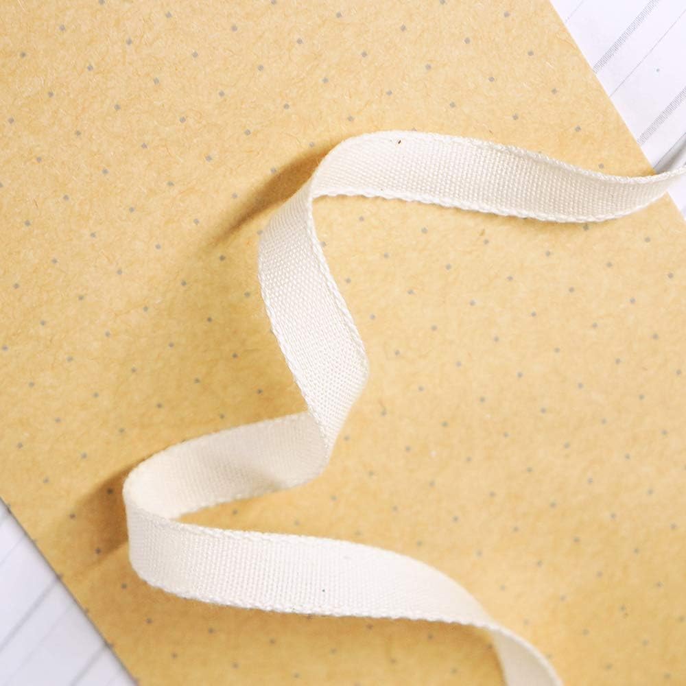 CT CRAFT LLC Ivory Cotton Ribbon 3/8" x 10 Yards for Home Décor Gift Present Wrapping DIY Crafts Birthday Wedding Bouquet Christmas - Crafty Corner