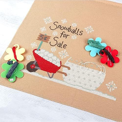 Aida Cloth 14 Count Cross Stitch Fabric,19×28inch (14CT, Khaki)