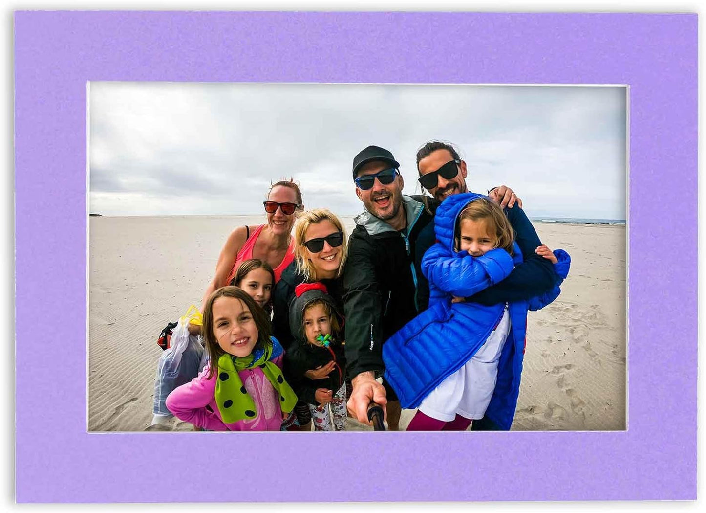 11x14 Mat for 8.5x11 Photo - Precut Light Purple Picture Matboard for Frames Measuring 11 x 14 Inches - Bevel Cut to Display Art 8.5 x 11 Inches - Acid Free ONE MAT with Backing Board & Clear Bag