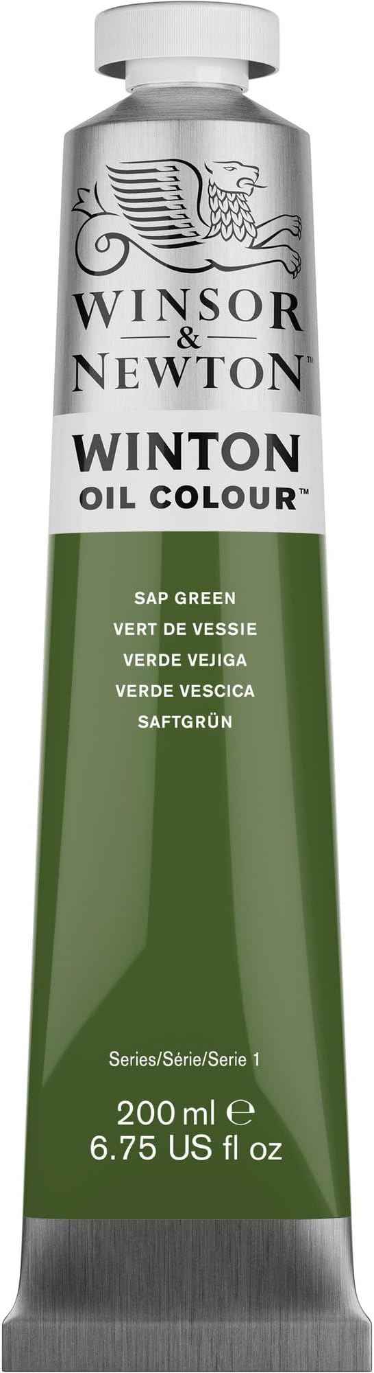 Winsor & Newton Winton Oil Color, 200ml (6.75-oz) Tube, Sap Green