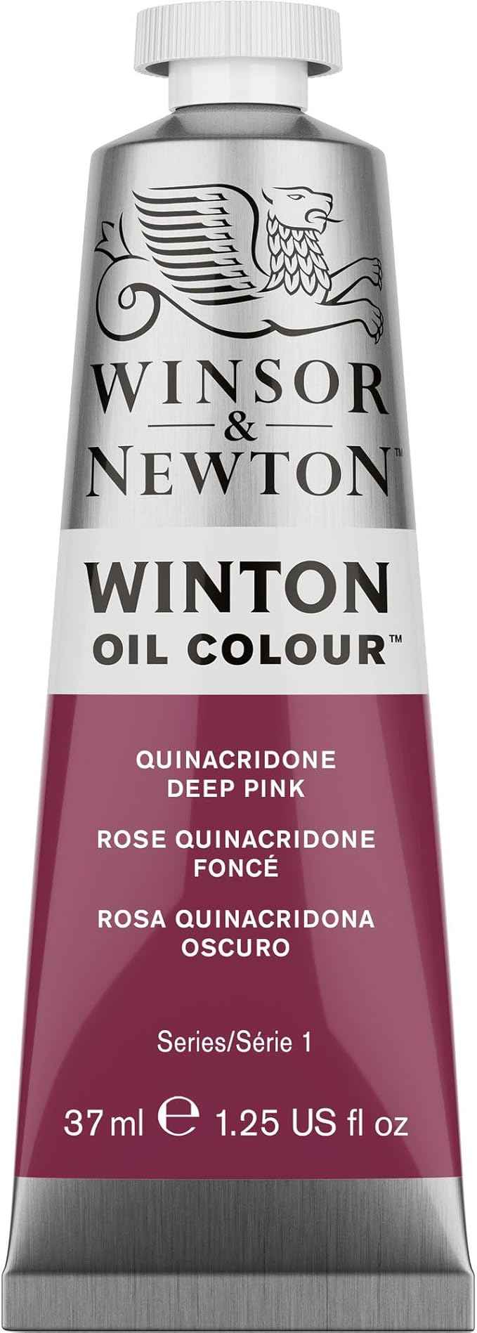 Winsor & Newton Winton Oil Color, 37ml (1.25-oz) Tube, Quinacridone Deep Pink