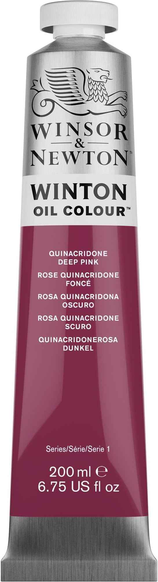 Winsor & Newton Winton Oil Color, 200ml (6.75-oz) Tube, Quinacridone Deep Pink