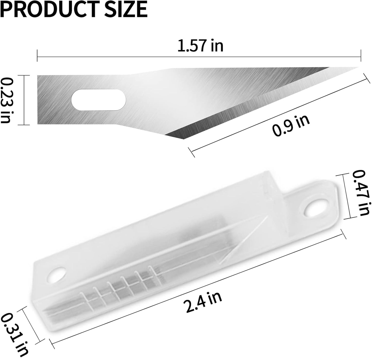 DIYSELF 20PCS Craft Knife Blades, SK5 Carbon Steel #11 Exacto Knife Blades Refill Hobby Art Blade Exacto Blade Cutting Tool with Storage Case for Craft, Hobby, Scrapbooking, Stencil