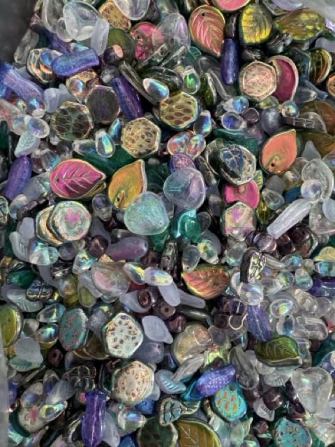 1.4oz (40g) Limited Mix of Czech Glass Beads, Hand Made Set Kit, Purple Crystal AB Sparkling Mix Fairytale