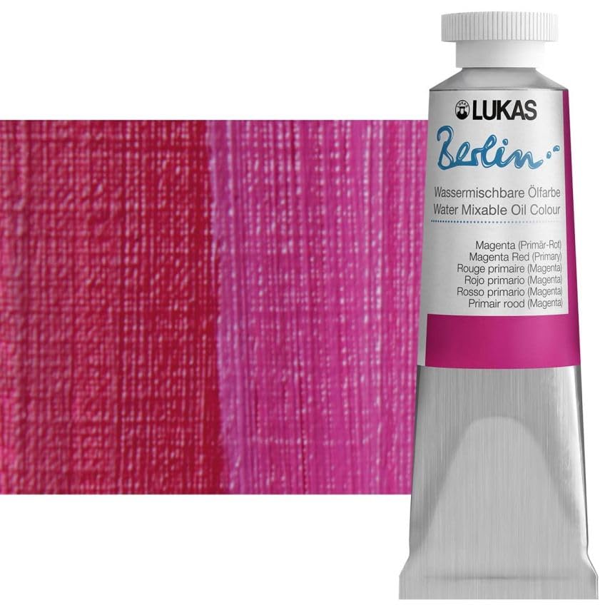 Berlin Pro Artists Water Mixable Oil Paint 37 ml Tube Magenta Red