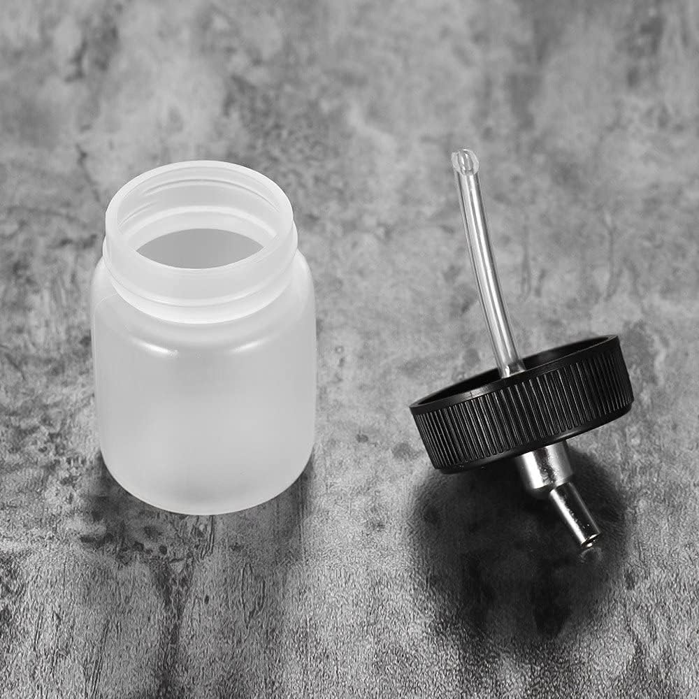 ABEST New 10PCS Dual Action Airbrush Plastic Bottle Jar 22CC / Standard Suction Lid Paint Cup Air Brush Accessories Model Air Tool Box