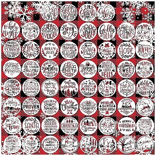 Small Stencils for Painting on Wood Reusable (60 Count)