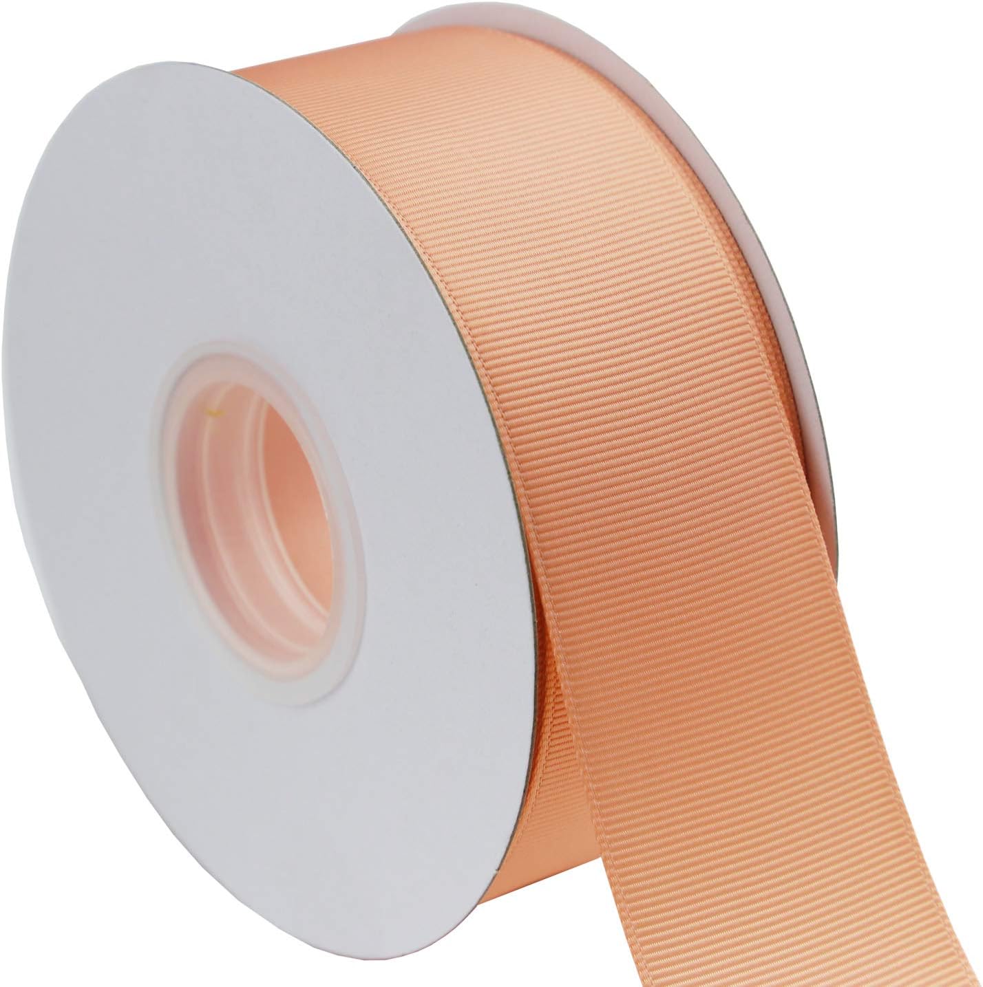 ITIsparkle 11/2" Inch Grosgrain Ribbon 25 Yards-Roll Set for Gift Wrapping Cake Decoration Party Favor Hair Braids Hair Bow Baby Shower Decoration Floral Arrangement Craft Supplies, Peach Ribbon - Crafty Corner