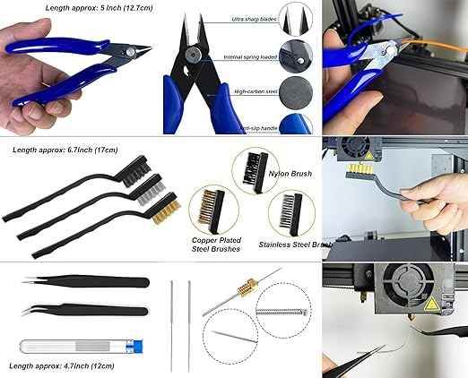 3D Printing Tool Kits for 3D Printer with Wood Toolbox 124Pcs 3D Printing Accessory Includes Deburring Tool,Sanding Pens, Tube Cutter for 3D Print Model Removing, Cleaning, Finishing