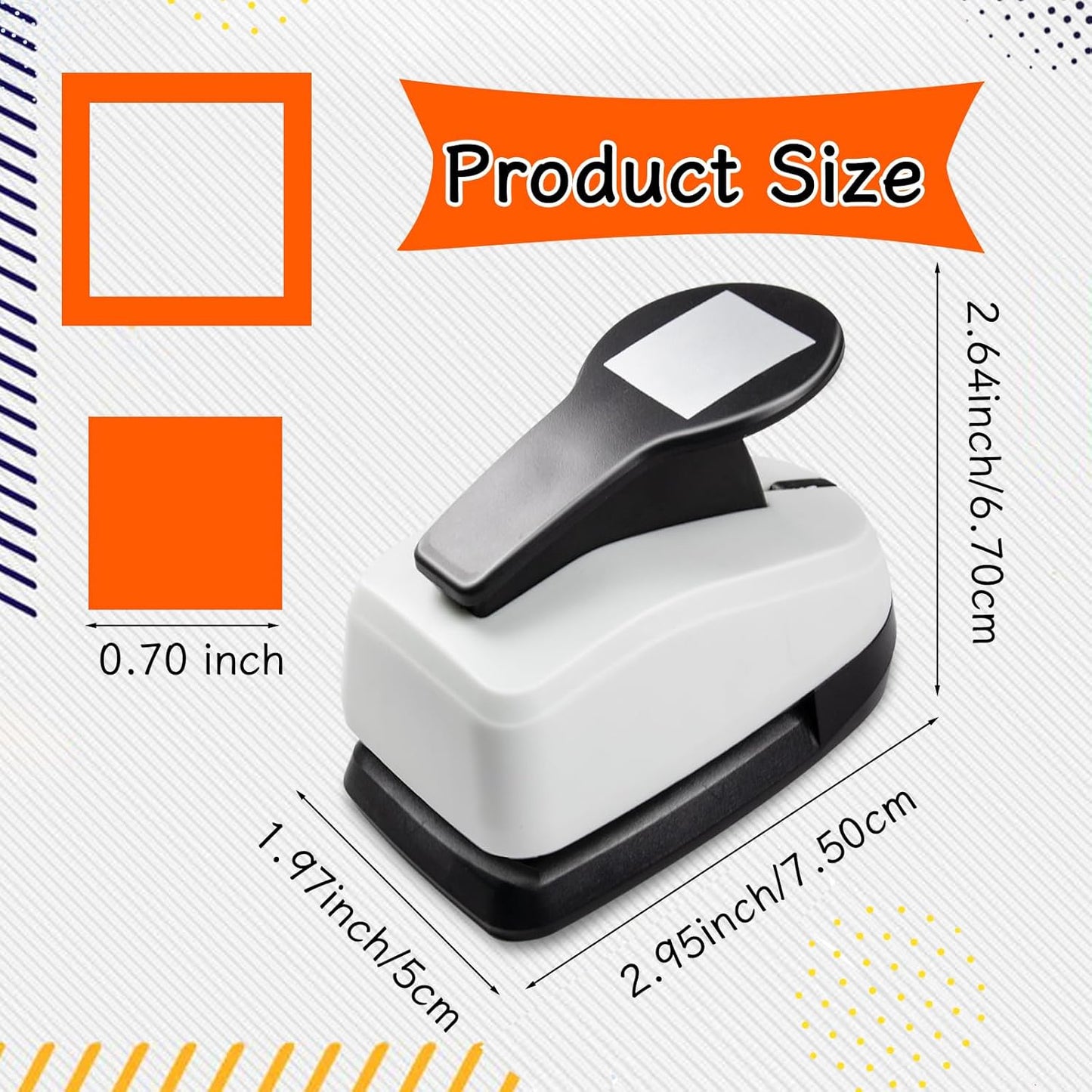 Square Punches for Paper Crafts 0.7 inch Square Hole Punch Squares Paper Punches for Crafting SquarePunch Cutter Squares Shape Hole Puncher for Scrapbooking Card Making DIY Project - Crafty Corner