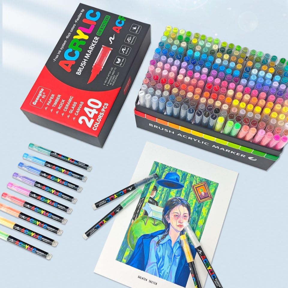 240 Acrylic Paint Markers (240 Count)