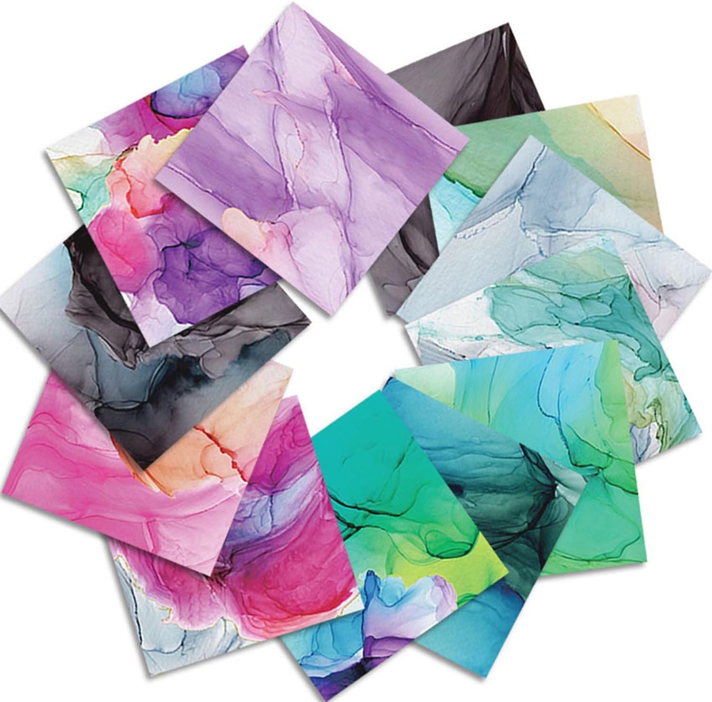 YASMEN Scrapbook Paper Pad 12x12, Marble Patterned Cardstock Paper Pads, Single-Sided Decopodge Paper, DIY Decorative Craft Paper, Scrapbooking Junk Journal Gift Card Making Supplies - 24Sheet - Crafty Corner