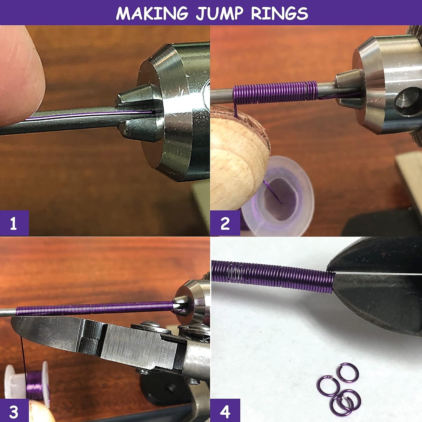The Beadsmith EZ Coiler Pro โ Wire Elements โ Includes Mountable Base, 9 Mandrels, Chuck Key, Instructions, and a Storage Case โ Create Jump Rings, Coiled Beads, Beaded Coils, and Spirals