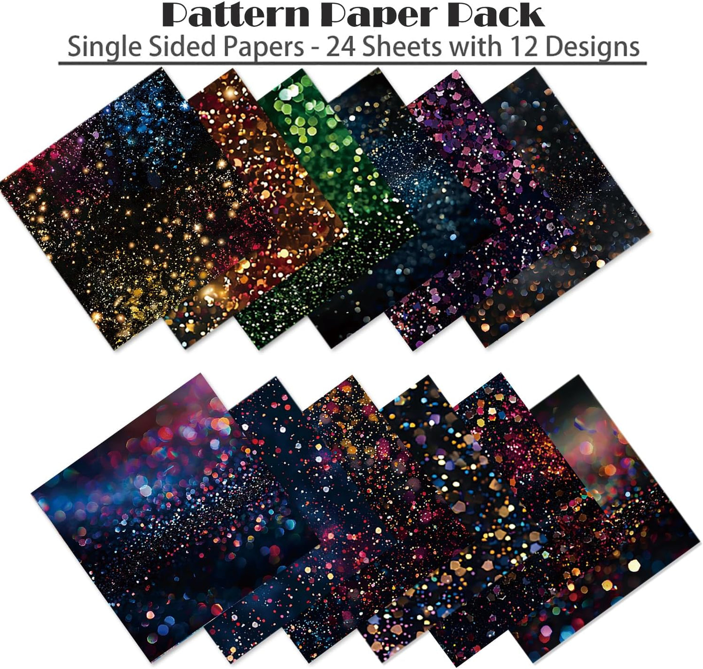 YASMEN 6"x6" Scrapbook Paper Pad - 24 Sheets of Patterned Cardstock for Card Making, Scrapbooking, Junk Journal, DIY Gift Cards - Single-Sided Decopodge Decorative Craft Paper - Crafty Corner