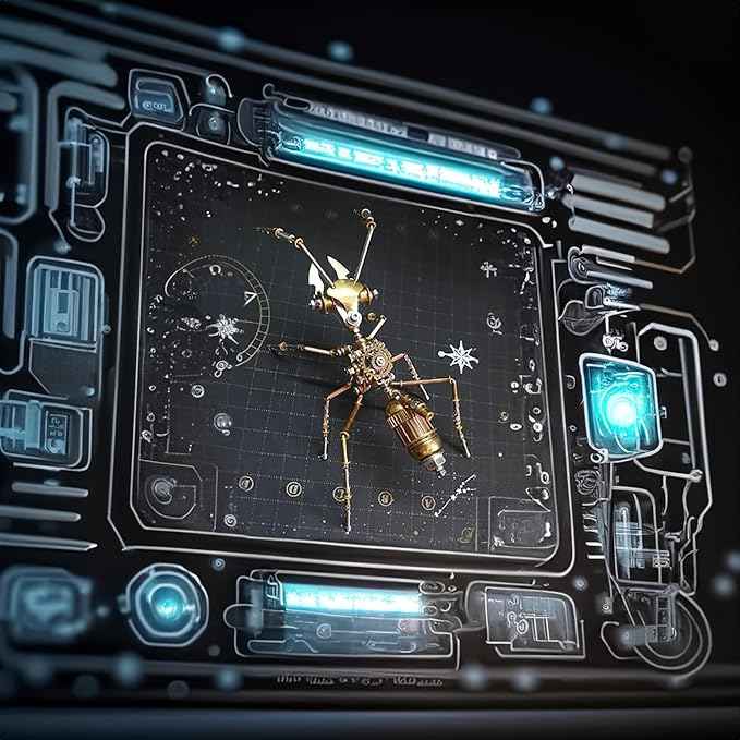3D Steampunk Metal Insect Bug Mechanical Sculpture Insect Puzzle Ant Model Engineering Puzzle DIY Projects for Birthday Present,Funny (Ant)