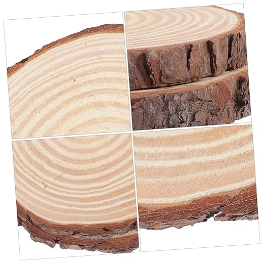 2pcs Outdoor Garden Stepping Stones Wood for Decorative Walkway Edging DIY Stepping Stone Kit