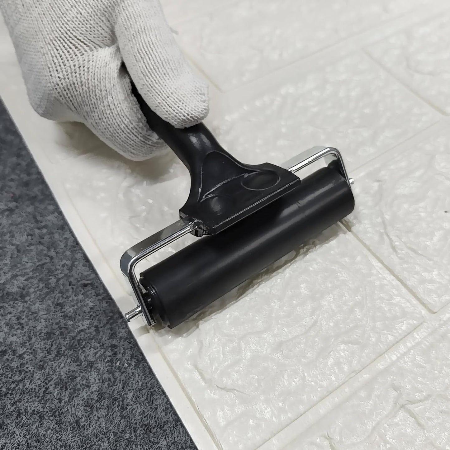 Printmaking Brayers,Rubber Roller, Brayer Ideal for Anti Skid Tape Construction Tools, Print, Ink and Stamping Tools,Crafting, Hard Rubber Roller Brayers, Vinyl Roller Ink Paint Brush (3.9in)