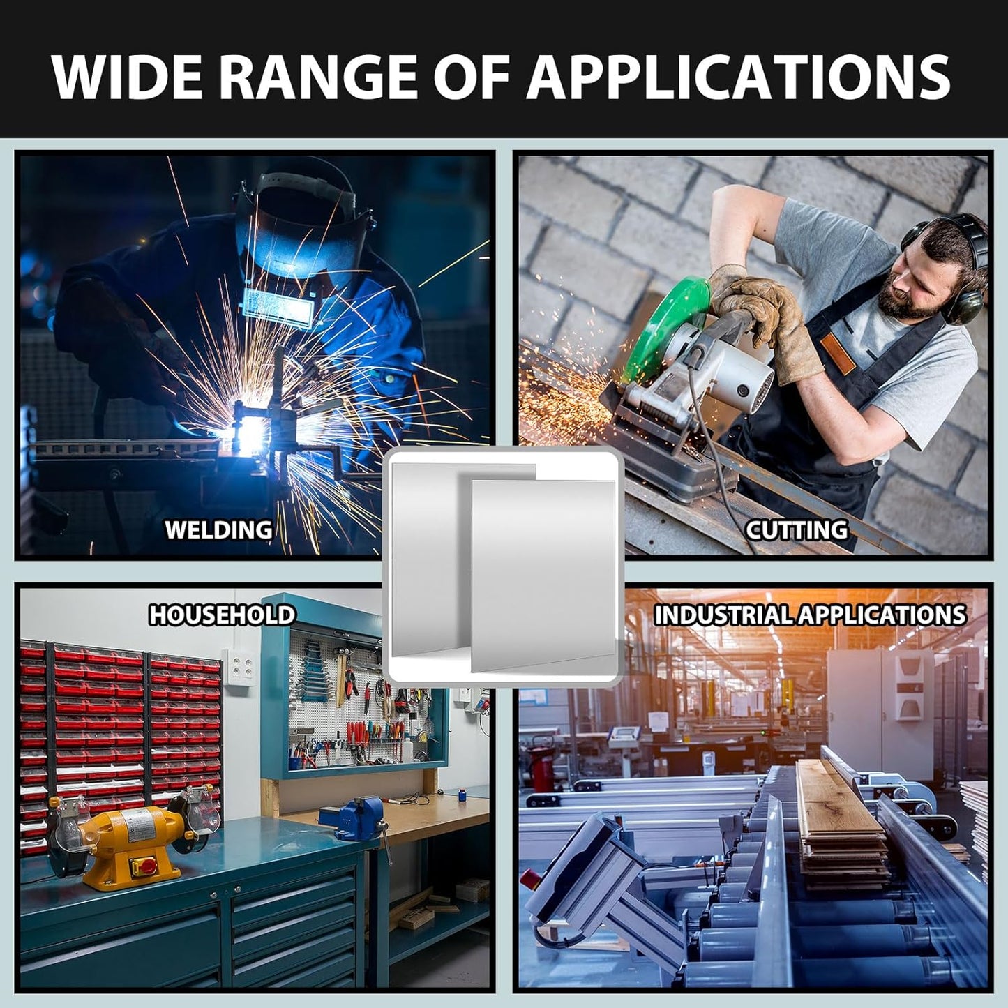 2 Pcs 16 Gauge Metal Steel Sheet 12 x 9 in Mild Cold Rolled Plate 0.06 in (1.5mm) Thick Weldable Carbon Square Metal Panels for Outside Industrial DIY Use Projects Weld Accessories