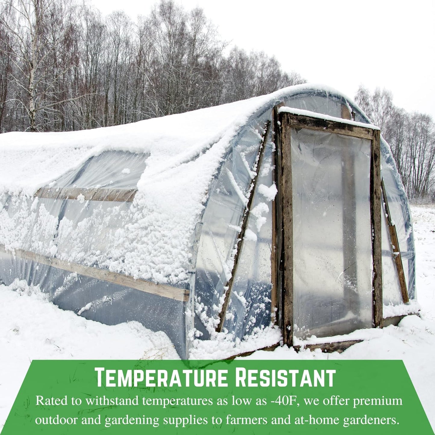 Farm Plastic Supply - Clear Vinyl Sheeting - 15 Mil - (4'6" x 75') - Vinyl Plastic Sheeting, Clear Sheet for Storm Windows, Covering, Protection, Tablecloth Protector