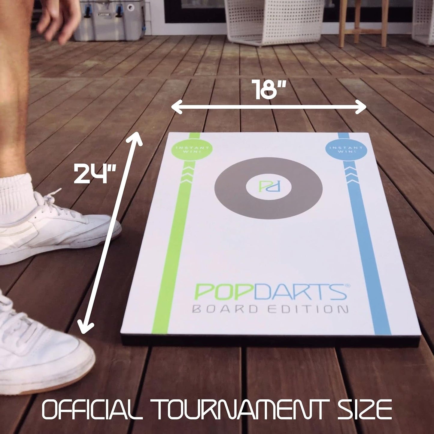 POPDARTS Board Edition (1 Board) - Fun Backyard, Indoor or Outdoor Toss Game - Requires Skill - Easy Set Up & Fun to Play!