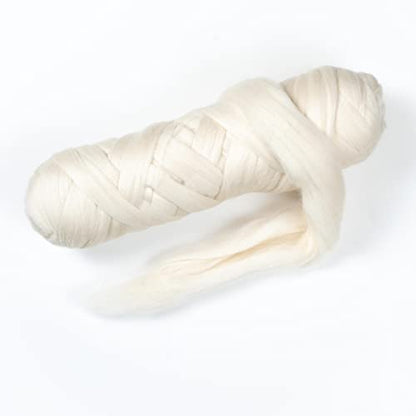 Natural Wool Bulk 2 lb roving (32 Ounce)