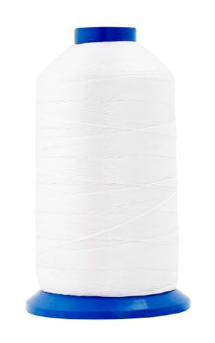 Size 138 420D T135 Black White Bonded Nylon Thread (15000 Foot)