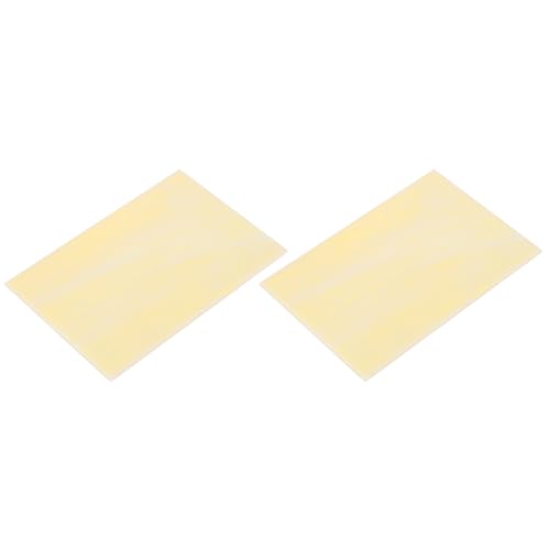 2 Pcs Stained Glass Sheet Mosaic Tile 7.9 Inch x 5.9 Inch Light Brown Stained Glass Sheets for Crafts DIY Art Project