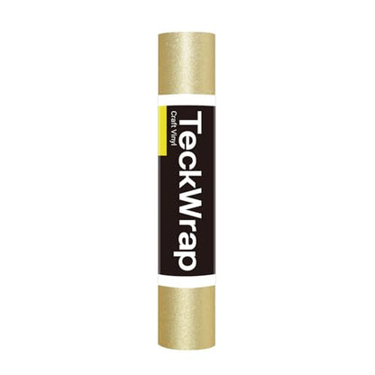 Gold Glitter Permanent Vinyl 12" x 5ft Roll