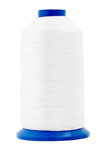 Size 138 420D T135 White Combo Bonded Nylon Thread (15000 Foot)