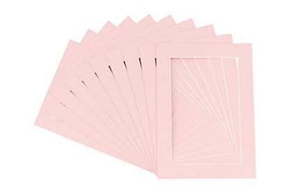 Pack of Ten Acid Free 8.5x11 Mats Bevel Cut for 7x9 Photos (10 Count)