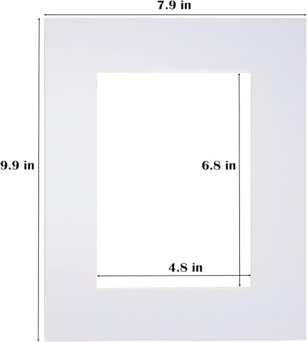 8x10 White Picture Mats Pack of 11