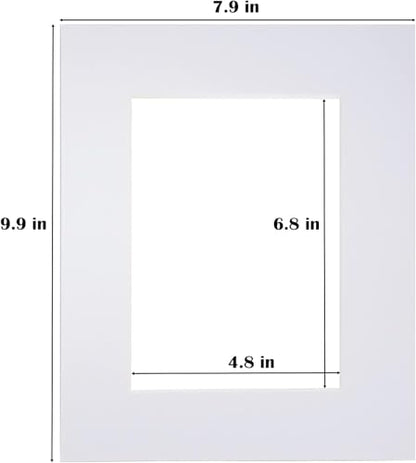 8x10 White Picture Mats Pack of 11