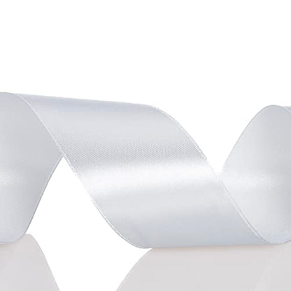 1 1 2 Inch Silver Solid Satin Ribbon for Gift Wrapping (150 Foot)