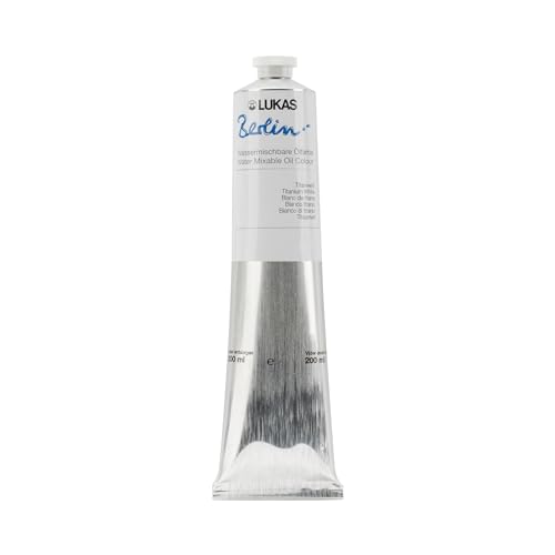 Berlin Pro Artists Water Mixable Oil Paint 200 ml Tube Titanium White