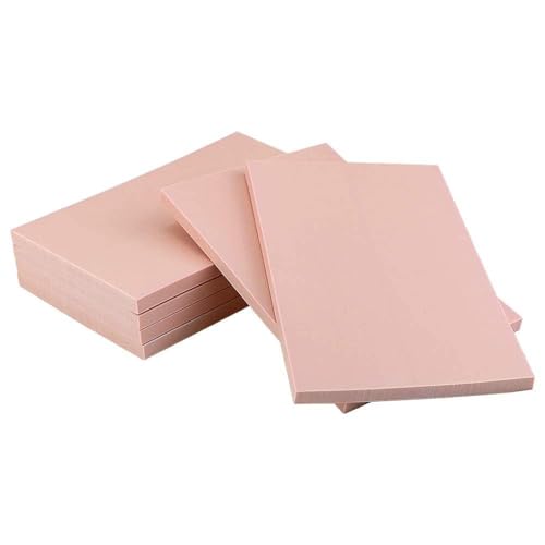 6 Pack 4"x6" Pale Pink Rubber Stamp Carving Blocks Rubber Carved Brick for Stamp Soft Rubber Crafts and DIY Craft Project (6 Count)