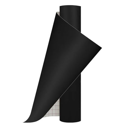 13inch x 5ft Matte Black Smart Adhesive Permanent Vinyl Compatible with Cricut Explore and Maker Series Without Cutting Mats