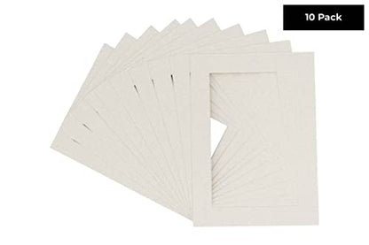 Pack of TEN 8.5x11 Mats Bevel Cut for 7x9 Photos (10 Count)